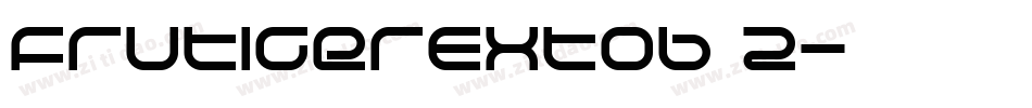 FrutigerExtOb 2字体转换
